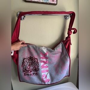 Vintage pink Victoria’s Secret massive duffel bag love pink & rock n roll